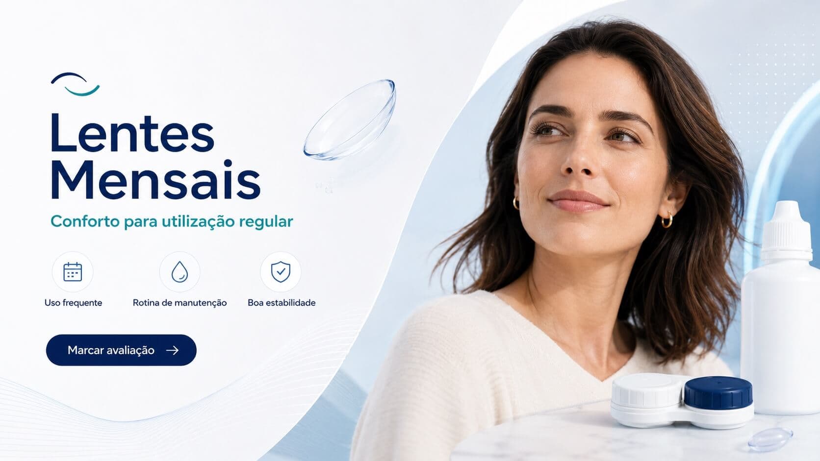 Lentes de contacto mensais
